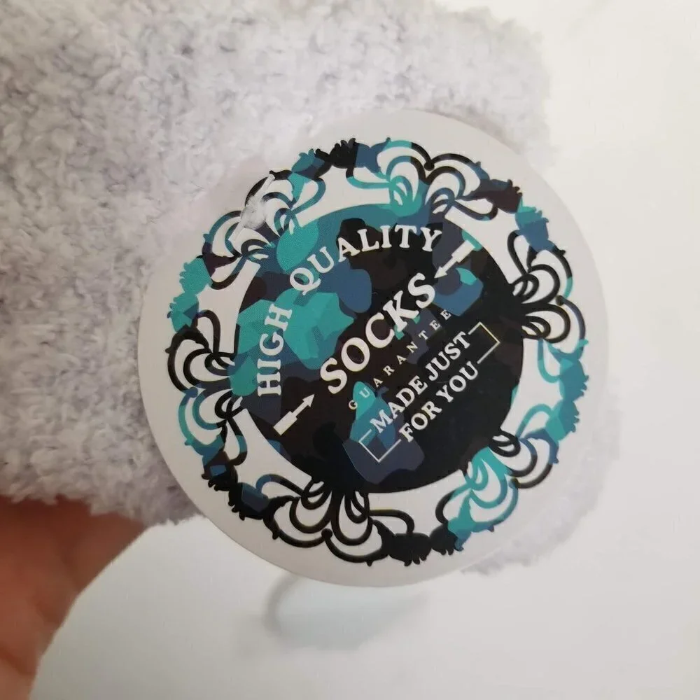 NEW High Quality Fuzzy Cozy Pom Pom Slipper Socks